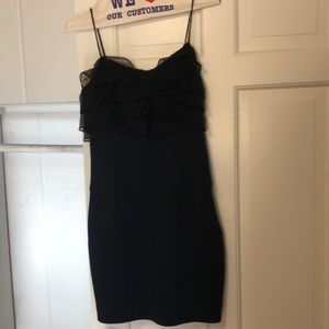 Black Halo navy and black mini dress size 0